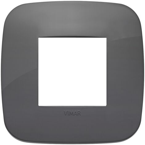 Placca Round 2M grigio scatola rotonda Vimar Arkè 19672.82