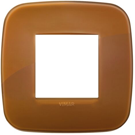 Placca Round 2M Reflex caramel scatola rotonda Vimar Arkè 19672.62