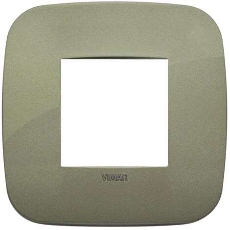Placca Round 2M verde scatola rotonda Vimar Arkè 19672.87