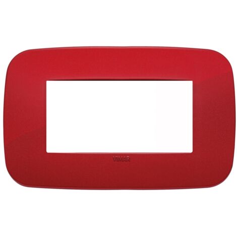 Placca Round 4M rosso Vimar Arkè 19684.85