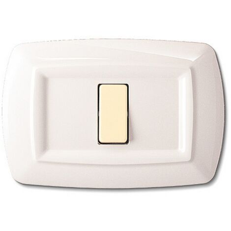 Placca Serie Magic Bticino in Plastica 1 Posto Bianca Per interruttori e prese e