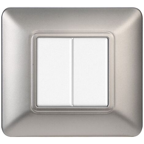 Placche Placca Compatibili Bticino MATIX 3 4 6 Posti Vari Colori moduli in  PVC