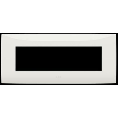 Placca sette moduli colore bianco ABB serie Chiara 2CSK0701CH