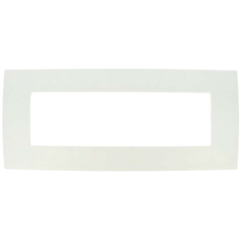 Placca Slim Sottile 506 7M Moduli Bianco Compatibile Con Bticino Living Light Air SD46007