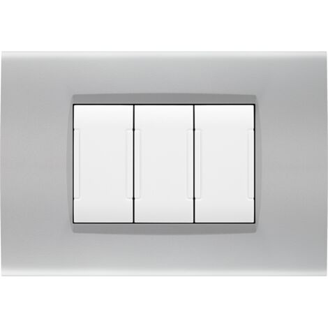 PLACCA SOFT-TOUCH ART-T1 3P 8003ST-3 SILVER