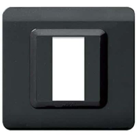 Placca Tecnopolimero 44 88X88 Grigio Luc. 1M ( AVE cod. 44PY31GSL )
