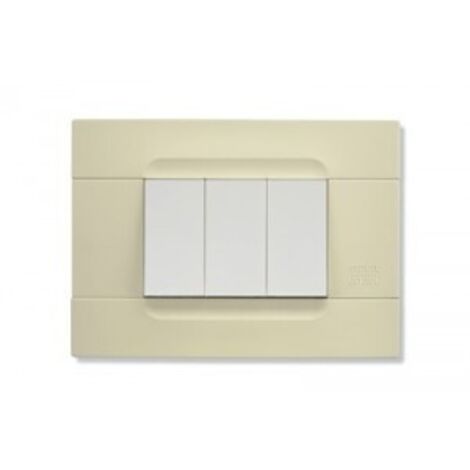 Placca Tecnopolimero Bianca Avorio 3M ( URMET cod. 10803.AV )