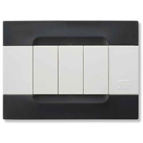 Placca Tecnopolimero Nero Auckland 3M ( URMET cod. 10803.B.04 )