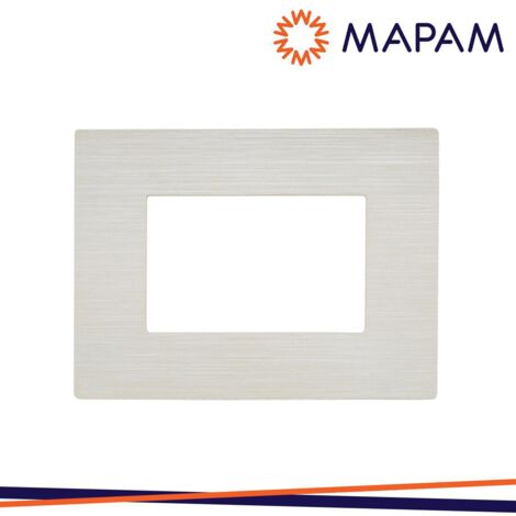 PLACCA TECNOPOLIMERO SPAZZOLATO 8003SL-21 ART 3P PERLA