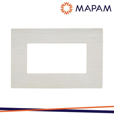 PLACCA TECNOPOLIMERO SPAZZOLATO 8004SL-21 T1-ART 4P PERLA
