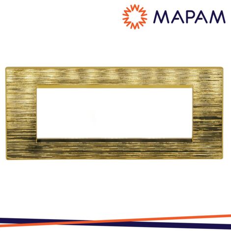 PLACCA TECNOPOLIMERO SPAZZOLATO 8007SL-5 ART 7P ORO