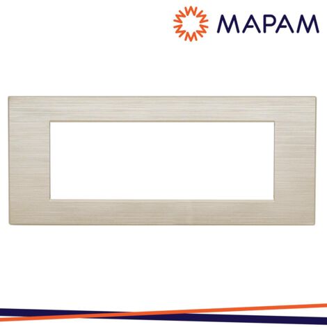 PLACCA TECNOPOLIMERO SPAZZOLATO M5006SL-13 JOY 6P CHAMPAGNE