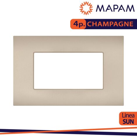 PLACCA TECNOPOLIMERO SUN-T5 4P R9004-13 CHAMPAGNE