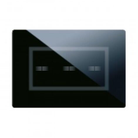 Placca Veratouch Nero Assoluto 3Com ( AVE cod. 44PVTC03NAL )