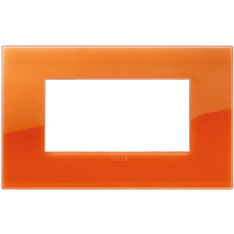 Placca Vimar Arke 4 moduli classic reflex orange 19654.63
