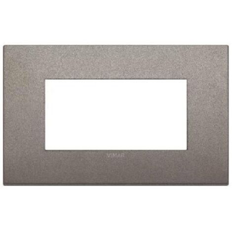 Placca Vimar Arke Classic 4 Moduli titanio matt 19654.04