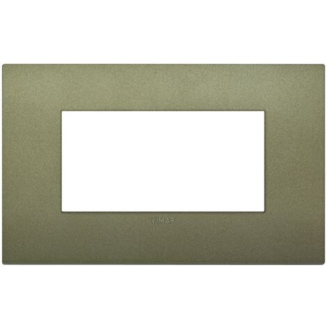 Placca Vimar Arkè Classic 4 moduli verde matt tecnopolimero 19654.77