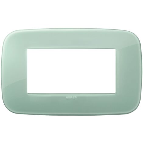 Placca Vimar Arkè Round 4 moduli Reflex salvia tecnopolimero 19684.65
