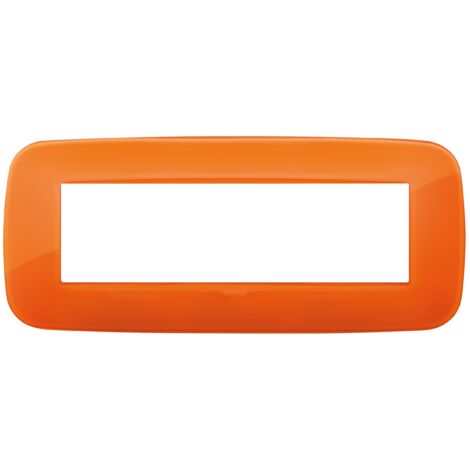 Placca Vimar Arkè Round 7 moduli Reflex colore orange 19687.63