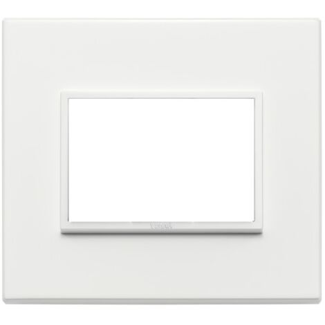 Placca Vimar Eikon Evo 3 moduli bianco totale 21653.17