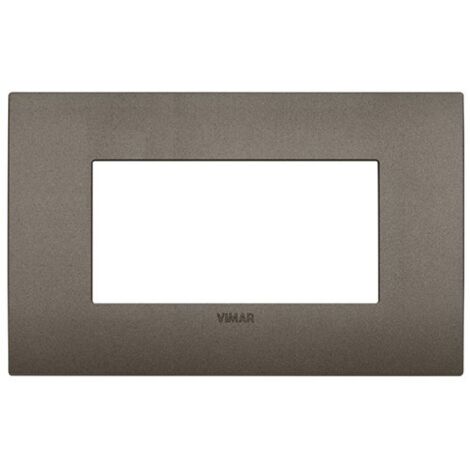 Placca Vimar FIT 4 moduli metal 19954.14
