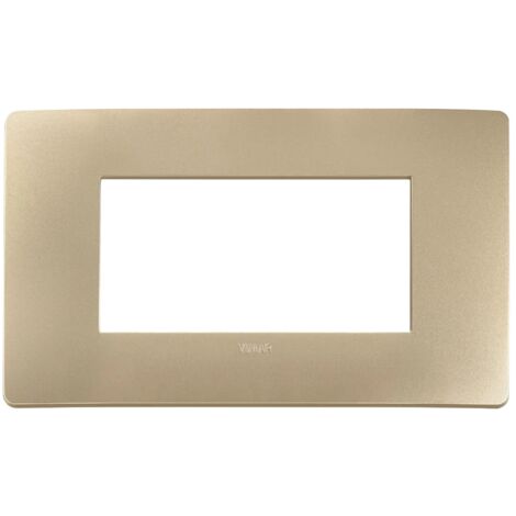 Placca Vimar Plana Up 4M  champagne 14654U.31