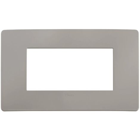 Placca Vimar Plana Up 4M grigio cemento matt 14654U.14