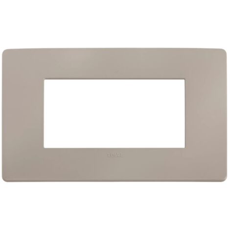 Placca Vimar Plana Up 4M  tortora matt 14654U.15