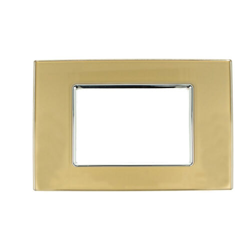 Placca Vitra 3M 4M 7M Bronzo Compatibile Vimar Plana 3 POSTI