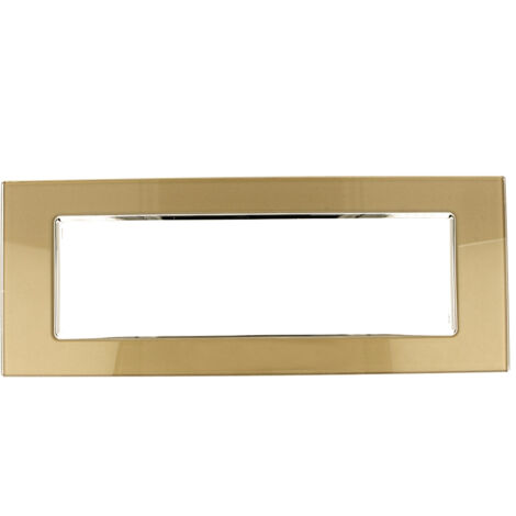 Placca Vitra 3M 4M 7M Bronzo Compatibile Vimar Plana 7 POSTI