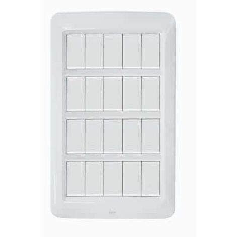 Placca Yes Tecnopolimero 20Mod.Bianco Banquise ( AVE cod. 45PY020BB )