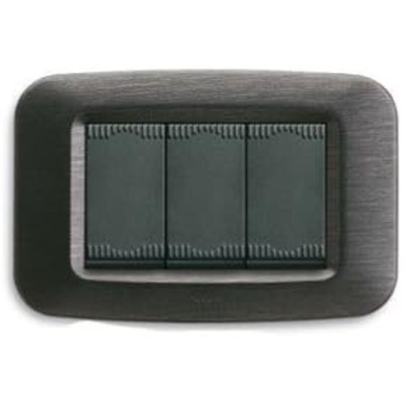 Image of Placca Yes Tecnopolimero 3M Grigio Scuro Satinato ( AVE cod. 45PY03GSS )