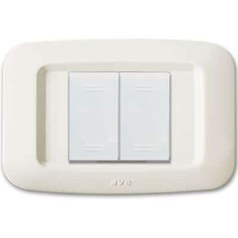 Placca Yes Tecnopolimero Luc. 2M Aff.Blanc ( AVE cod. 45PY02BP )