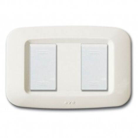 Placca Yes Tecnopolimero Lucida 2M Sep.Blan ( AVE cod. 45PY002BP )
