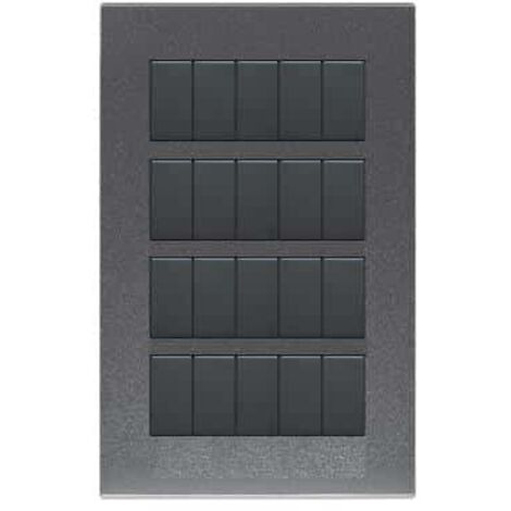 Placca Zama45 20M Grigio Scuro Metallizzato ( AVE cod. 45P920GSM )