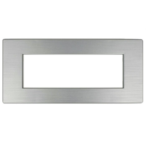 Placcha Dynamic 506 6M tecnopolimero argento satinato Compatibile Bticino Axolute