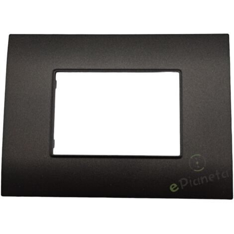 Placche 3 4 7 posti moduli per supporti compatibili con vimar Arké  T02-4 posti-nero