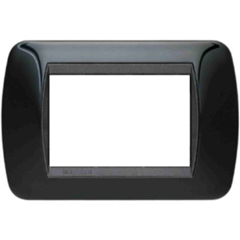 Placche compatibili Living International Light Nere 3 4 7 posti  3 Posti