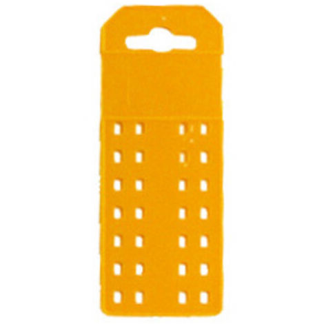 PLACCHETTA MM. 145X55 COLORE GIALLO. Prezzo per 1 pezzo.