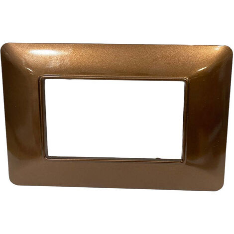 Placchetta per interruttore a 4 posti bronzo cassetta 504 compatibile con btcino matix supporto cover