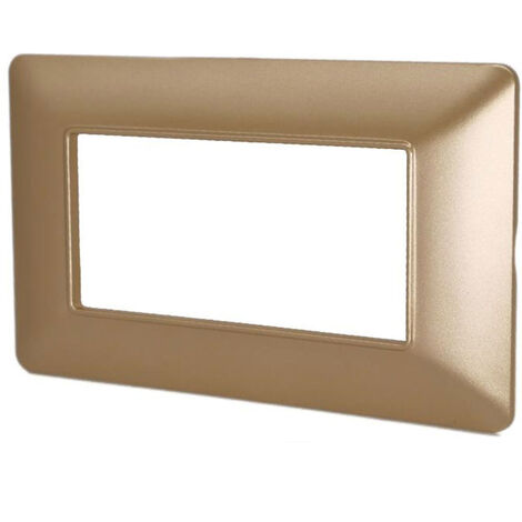 Placchetta per interruttore a 4 posti sabbia cassetta 504 compatibile con btcino matix supporto cover