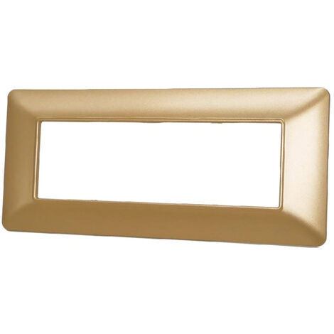Placchetta per interruttore a 7 posti sabbia cassetta 507 compatibile con btcino matix supporto cover