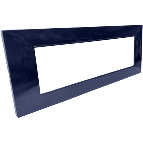 Placchetta per interruttore in metallo a 7 blue navy cassetta 507 compatibile con vimar plana supporto cover