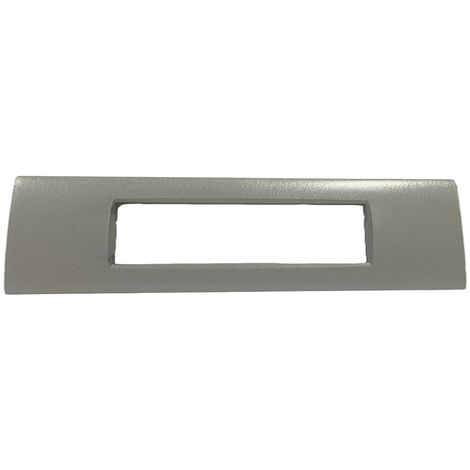 Placchetta per interruttore in metallo a 7 posti grigio pietra cassetta 507 compatibile con living air supporto cover