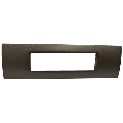 Placchetta per interruttore in metallo a 7 posti testa di moro cassetta 507 compatibile con living air supporto cover