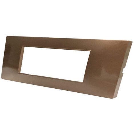 Placchetta per interruttore in metallo a 7 rame cassetta 507 compatibile con vimar plana supporto cover
