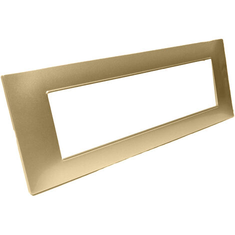 Placchetta per interruttore in metallo a 7 sabbia cassetta 507 compatibile con vimar plana supporto cover