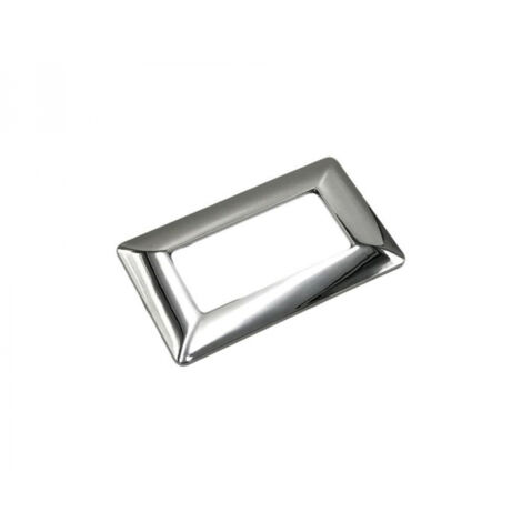 Placchetta placca cromo lucido compatibile matix 4posti copri interruttore c8804