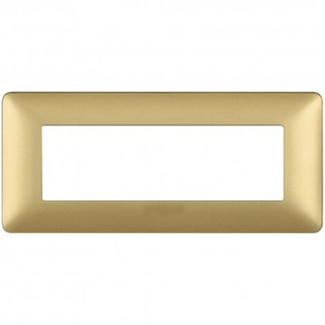 Placchetta placca titanium compatibile matix 6 posti copri interruttore c8806