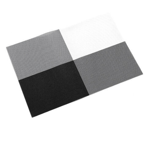 Placemats Multipurpose Nordic Style Waterproof Reusable Heat Resistance PVC Place Mats for Home Party Black